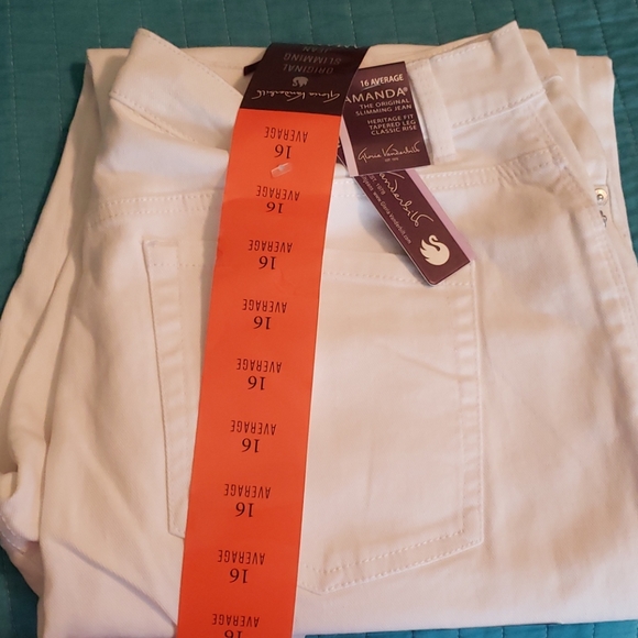 Gloria Vanderbilt Amanda Jean Size 16 White - Picture 6 of 14